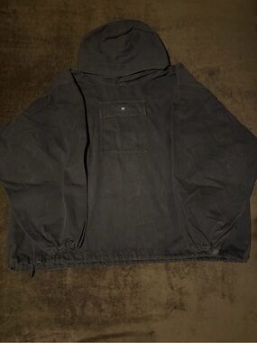 YZY GAP Sateen Anorak Black Engineered by Balenciaga